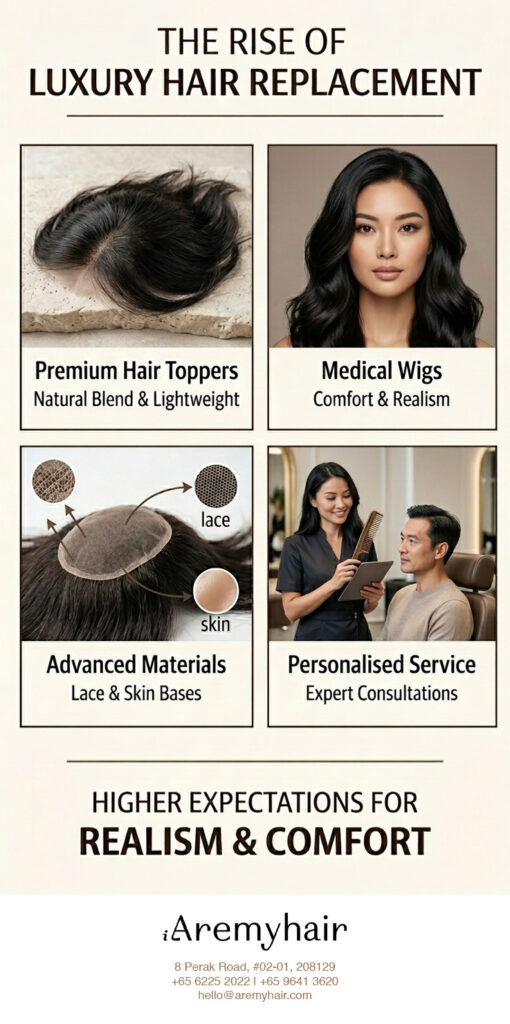 The rise of higher expectations for luxury non-surgical hair replacement in Singapore