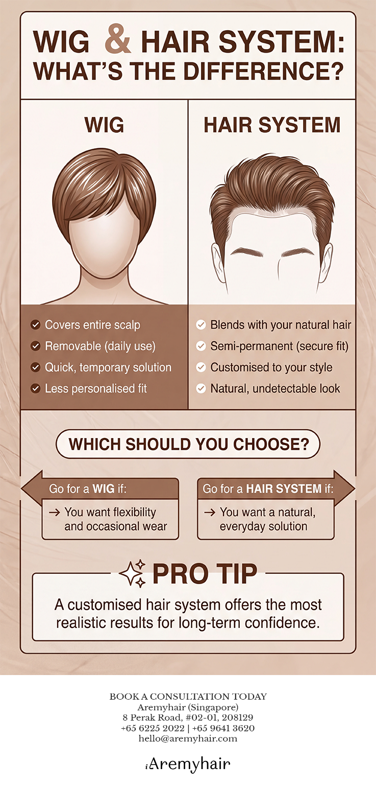 Hair system vs Wig